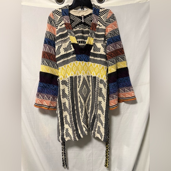 Free People Knit Patchwork Dress Size Small - Picture 4 of 9